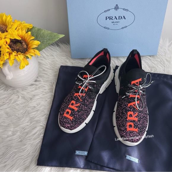 🍀Brand New🍀 Prada knit sneakers in size 38 - Picture 1 of 3